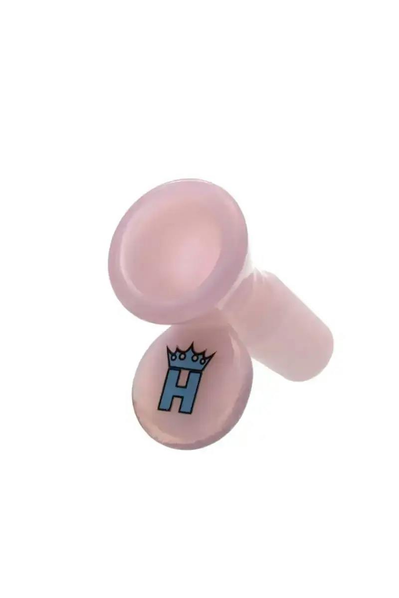 HOSS GLASS 14MM FULL COLOR CONE BOWL - Milk Pink