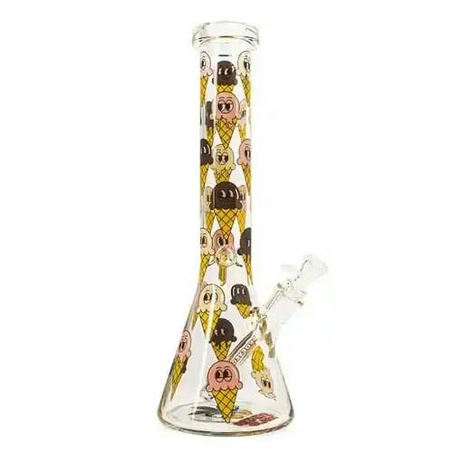 Red Eye Glass 15" Tall Ice Cream Dream Beaker Tube
