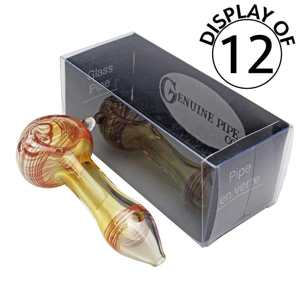 Glass Pipe Genuine Pipe Co 3" Classic Fumed