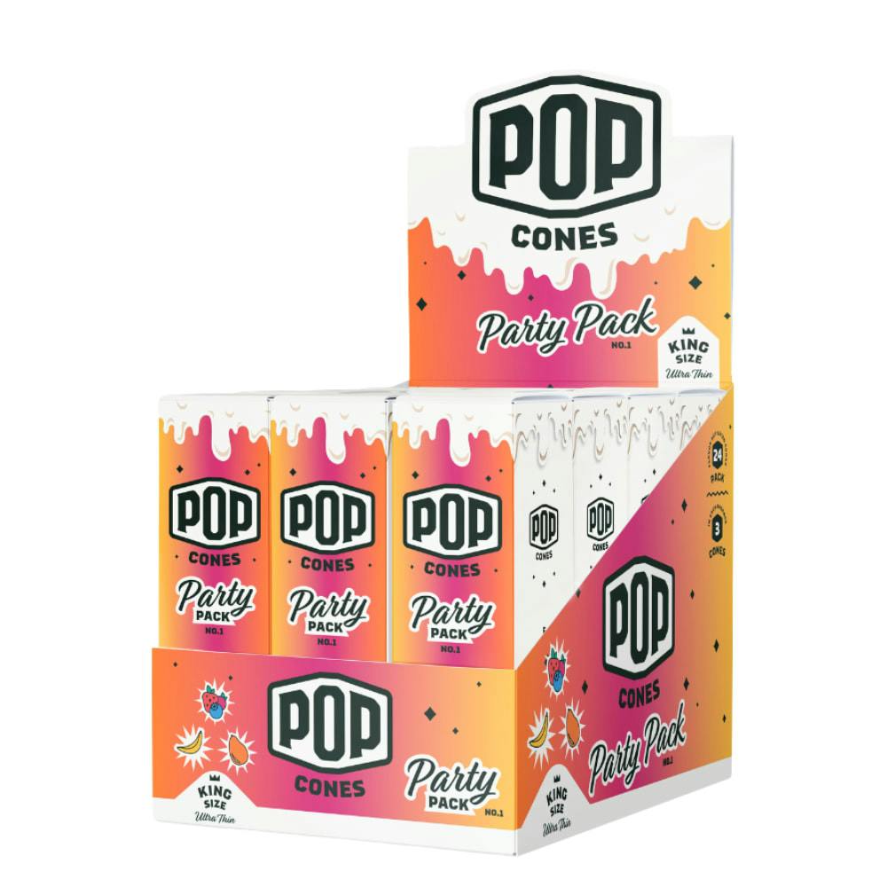Pop Cones KS Ultra Thin Mixed Party Pack 2.0 Pre-rolled Cones