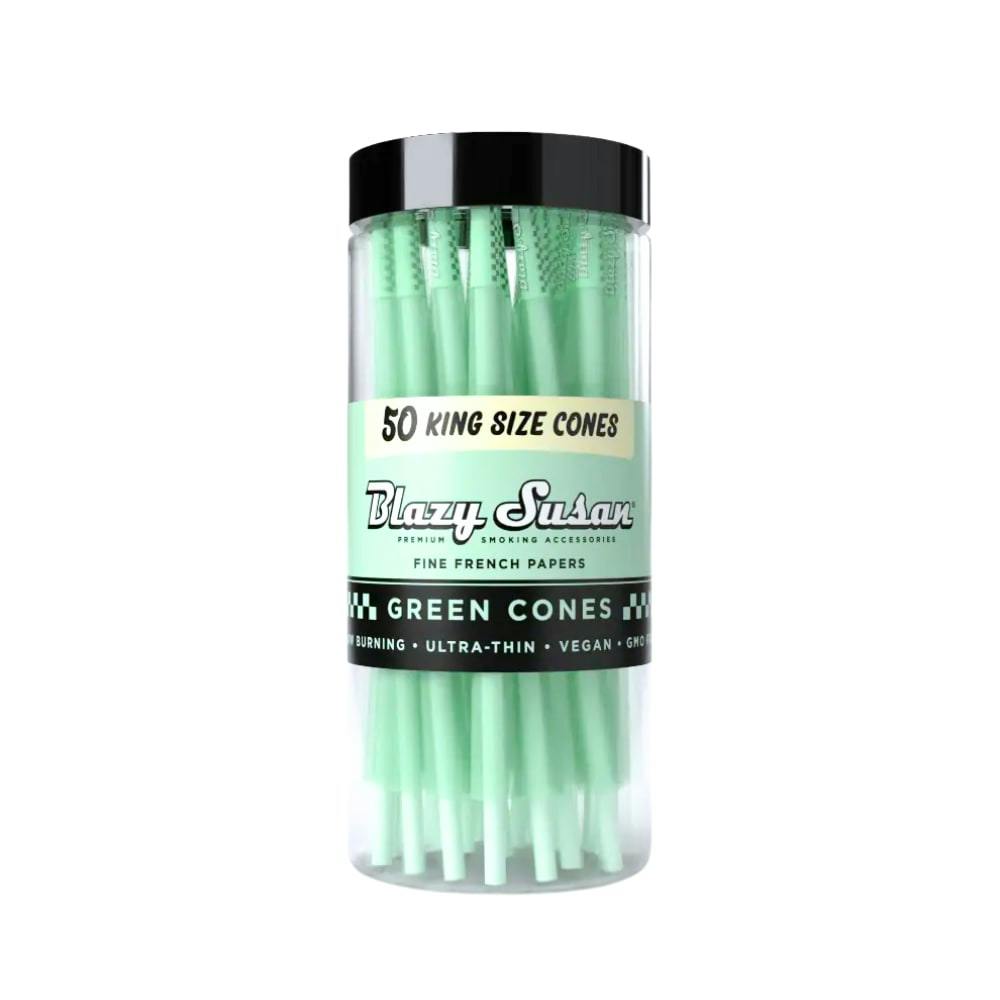 Blazy Susan Green KS Fine French Paper Cones Jar - 50ct