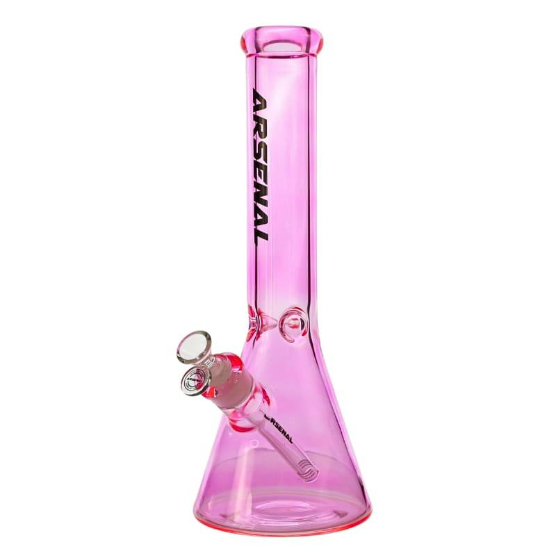 14" 7mm Arsenal Classic Coloured Beaker - Pink