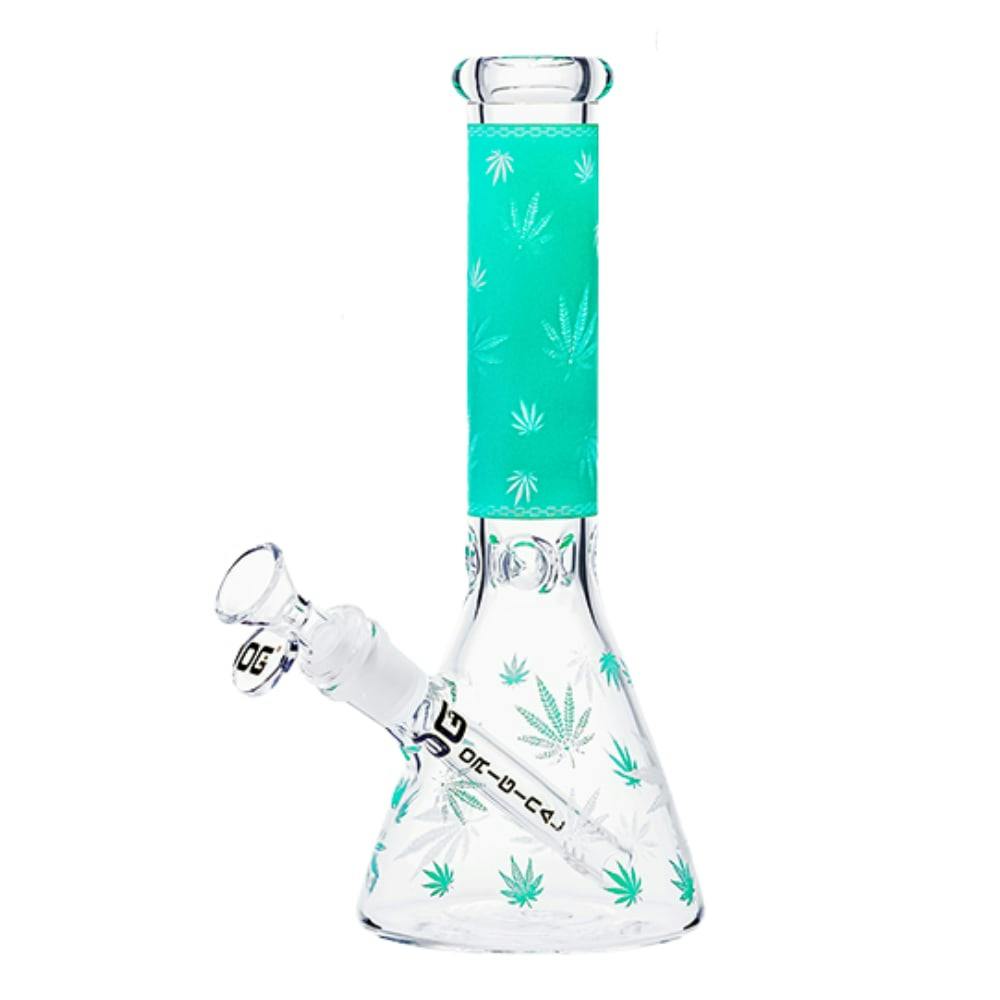 10" 5mm OG Original Leaf Whisper Beaker - Assorted Colours