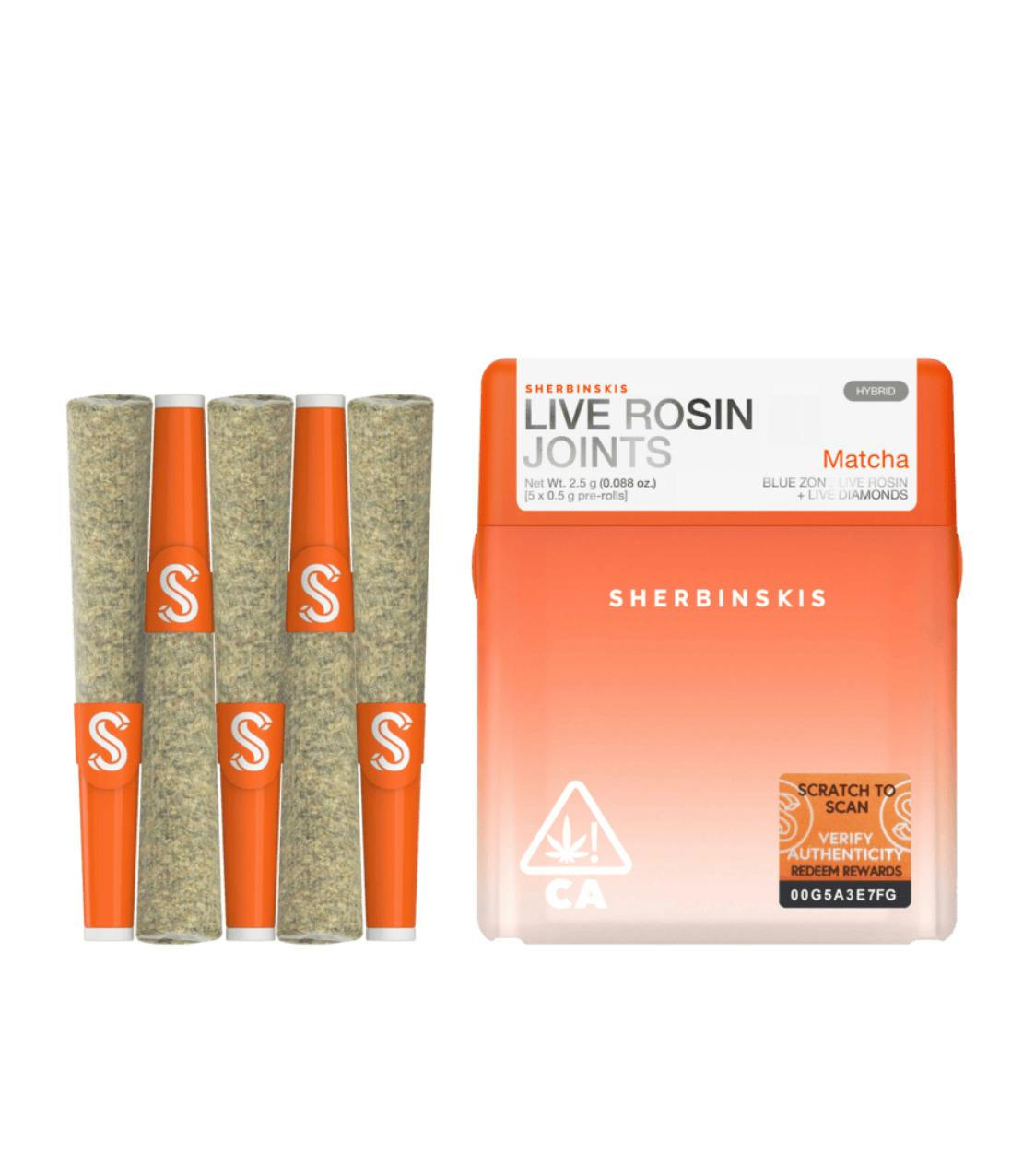Sherbinskis x Doja - Permanent (Indica) 5pk Rosin Infused Preroll