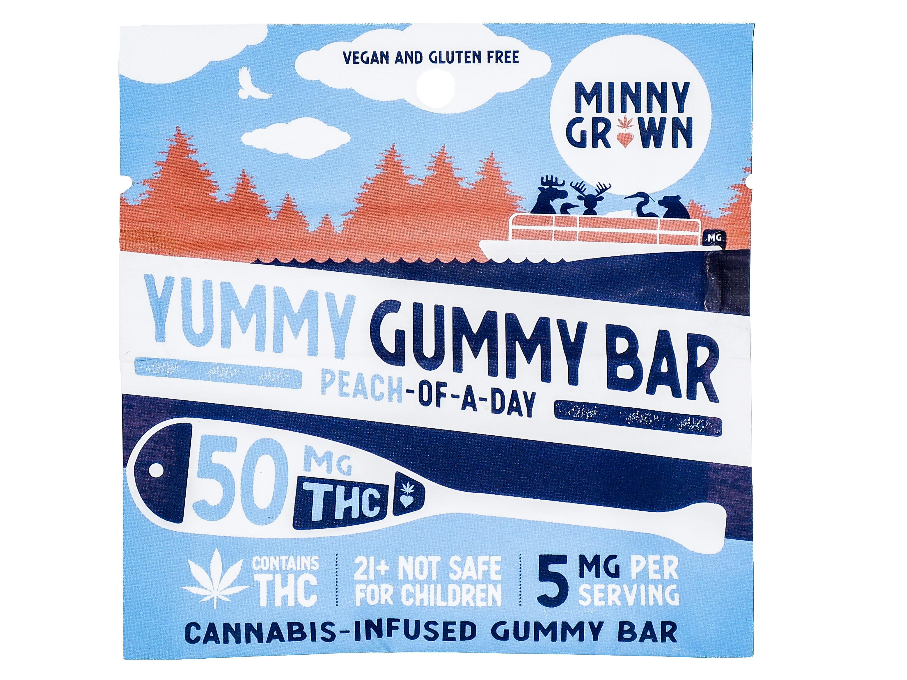 MNG Peach Gummy Bar 50mg THC