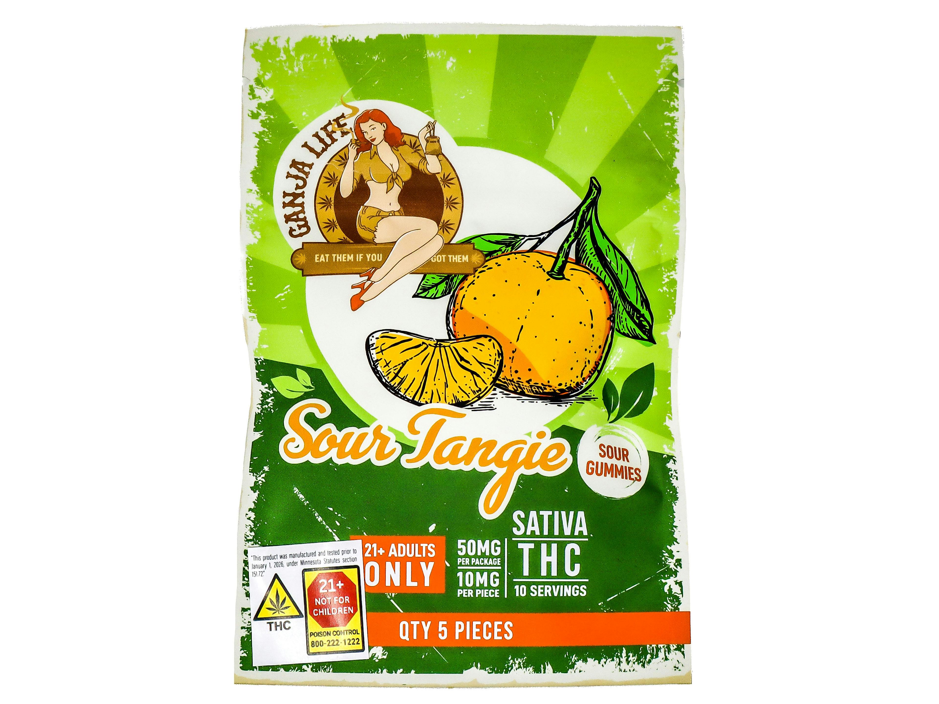 NBH Sour Tangie Gummies 50mg THC