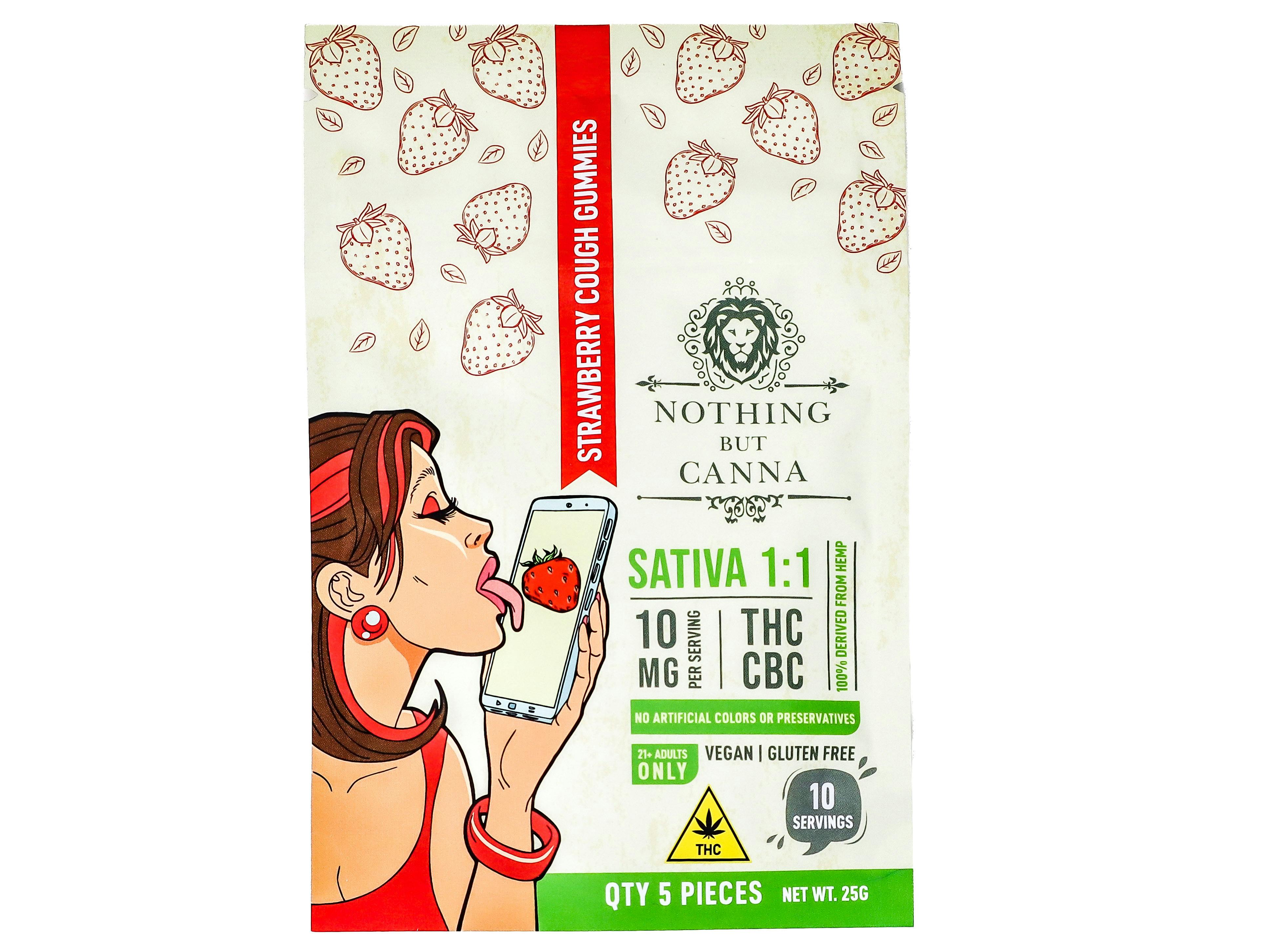 NBH Strawberry Cough Gummies 50mg THC