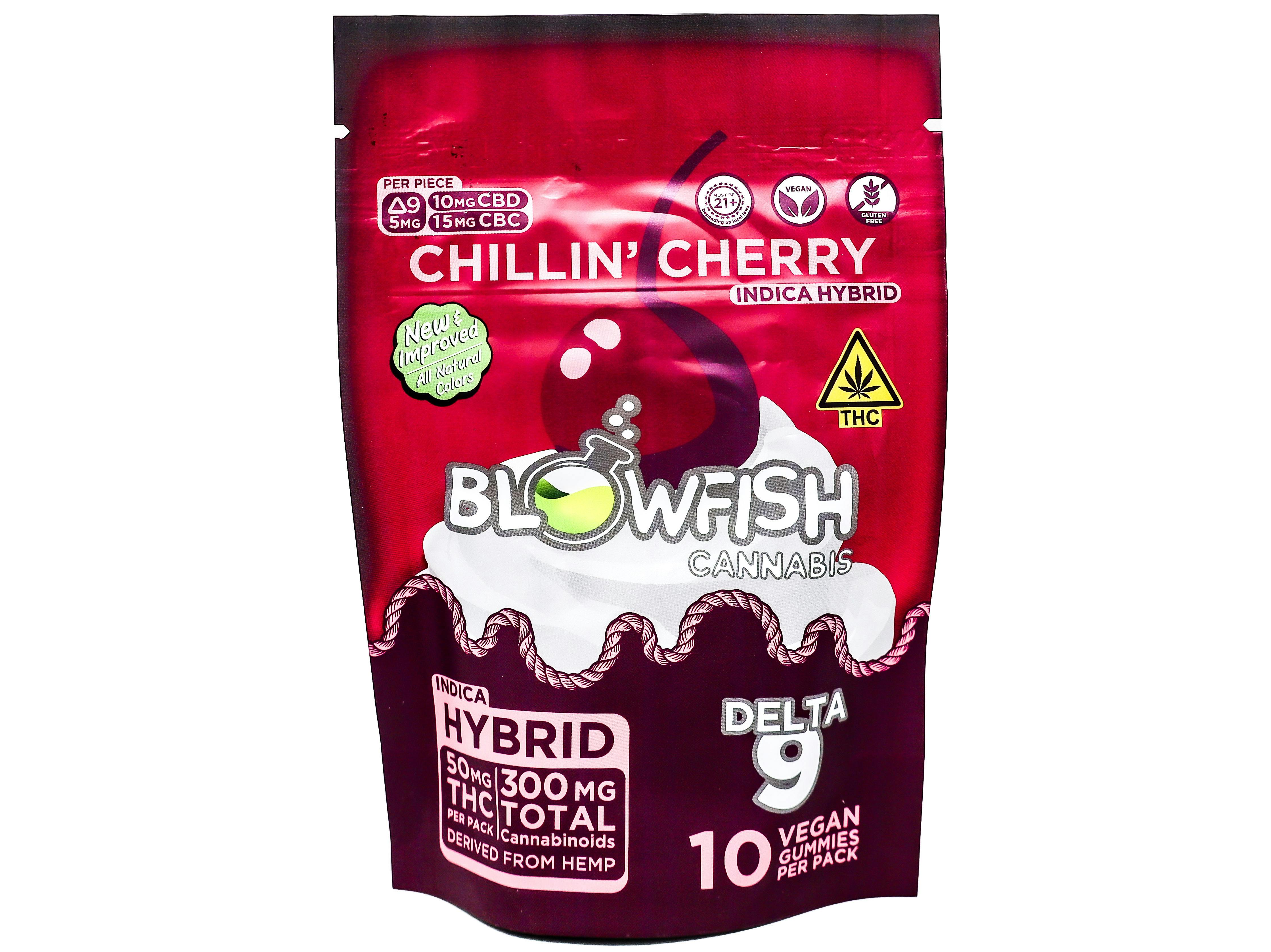 BFS Chillin Cherry Indica Hybrid Gummies 50mg THC