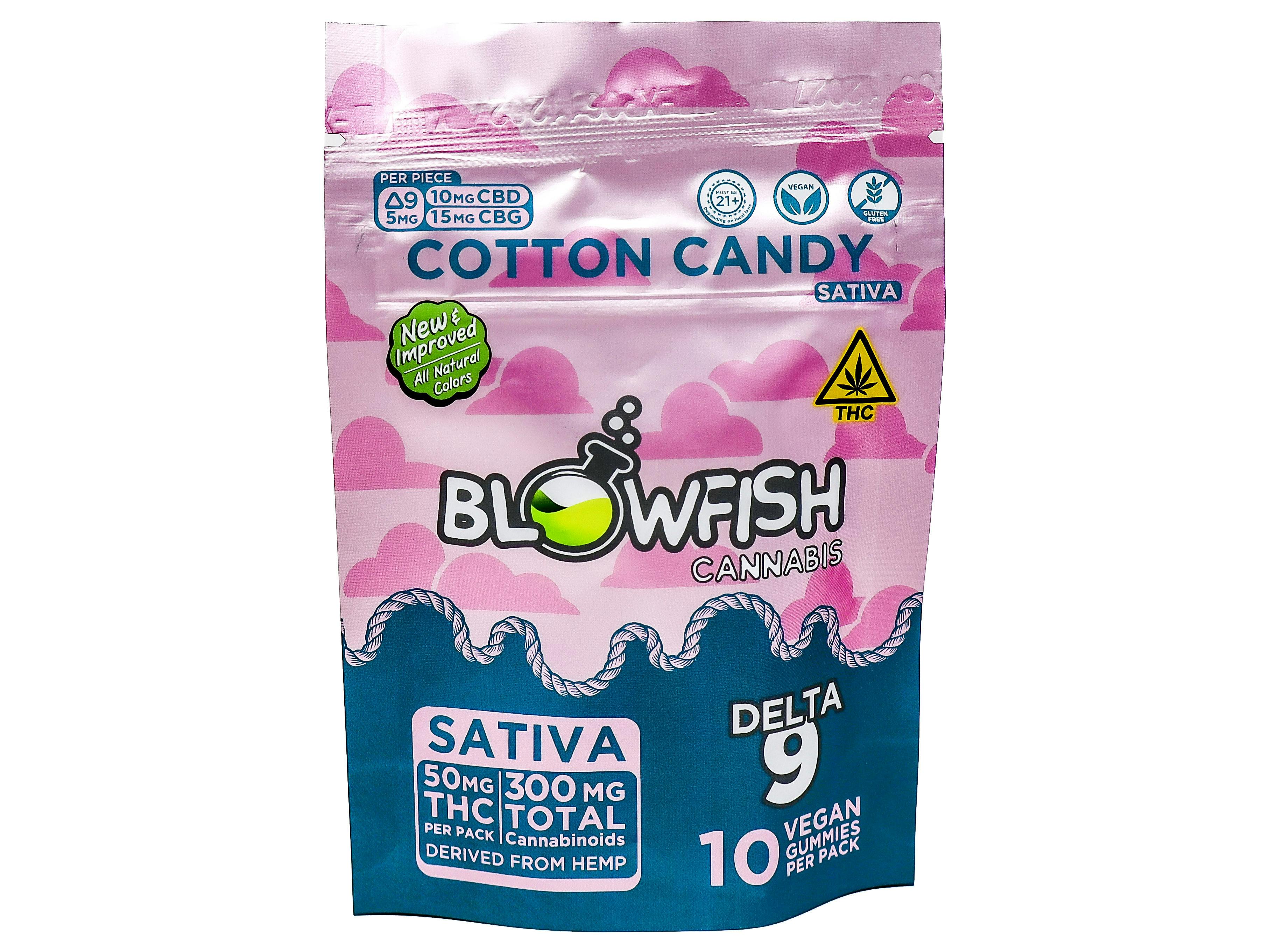 BFS Cotton Candy Sativa Gummies 50mg THC