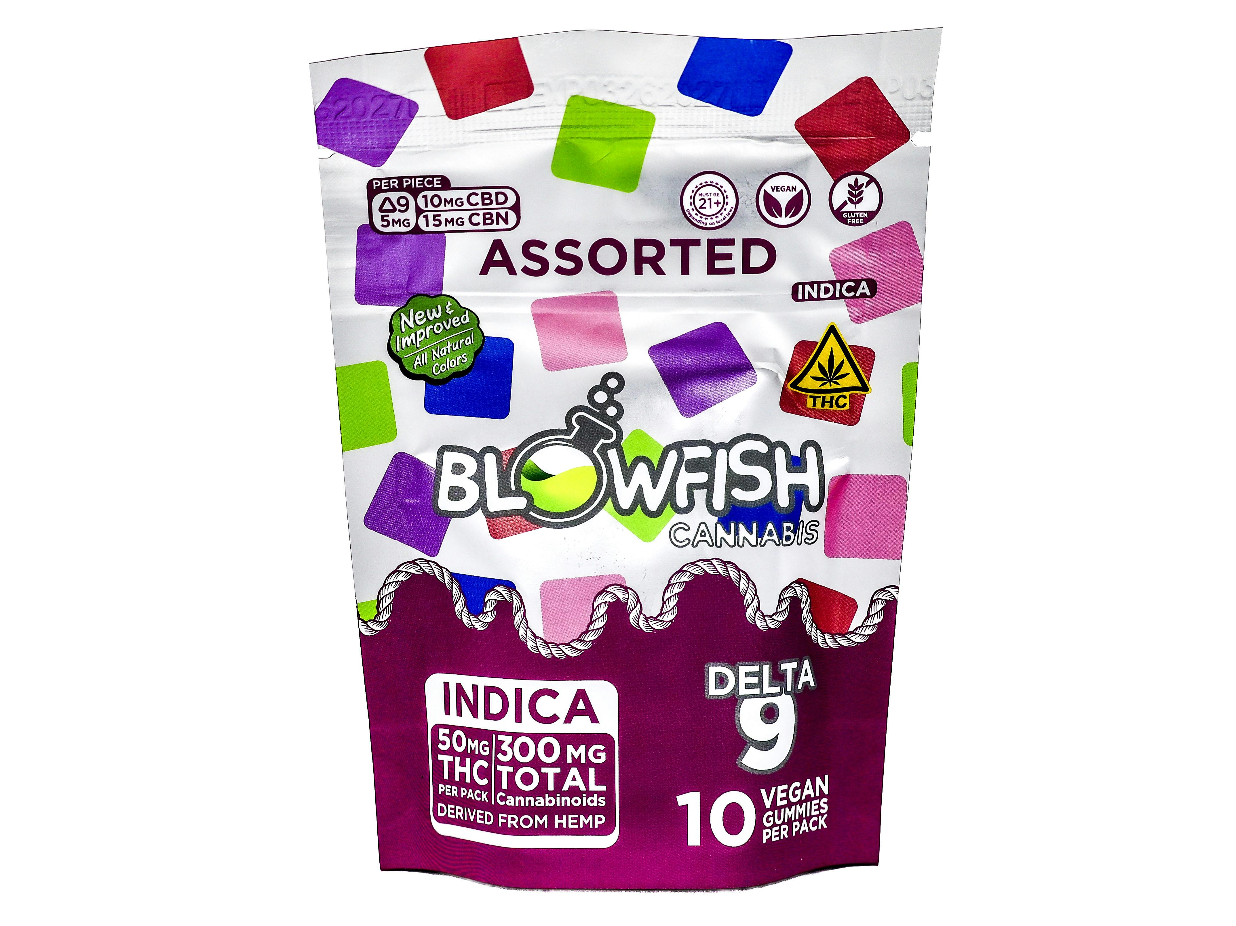 BFS Assorted Indica Gummies 50mg THC