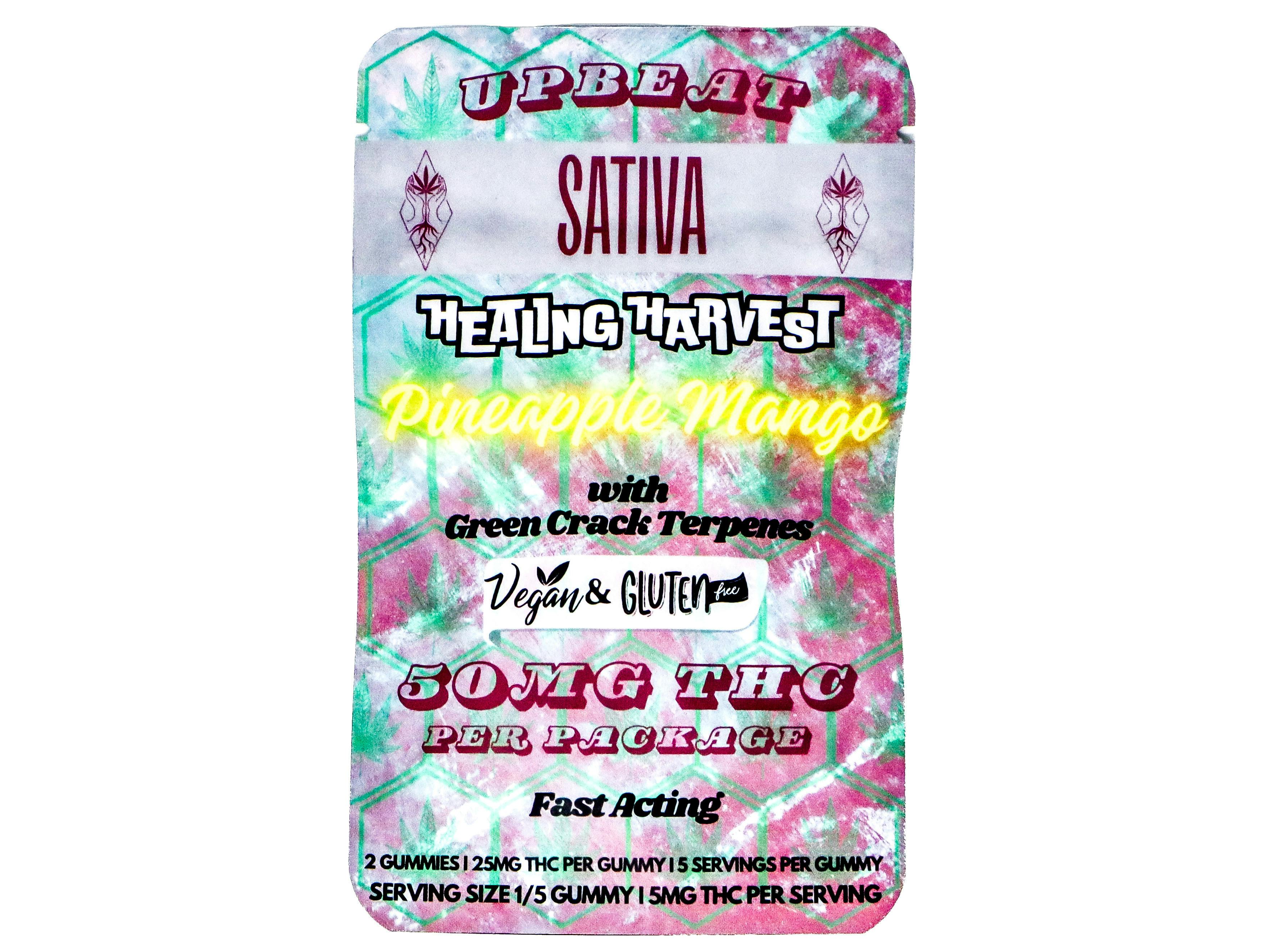 HLH Pineapple Mango Gummies 2pk 50mg THC at La Canna - Legal Cannabis Store 21+