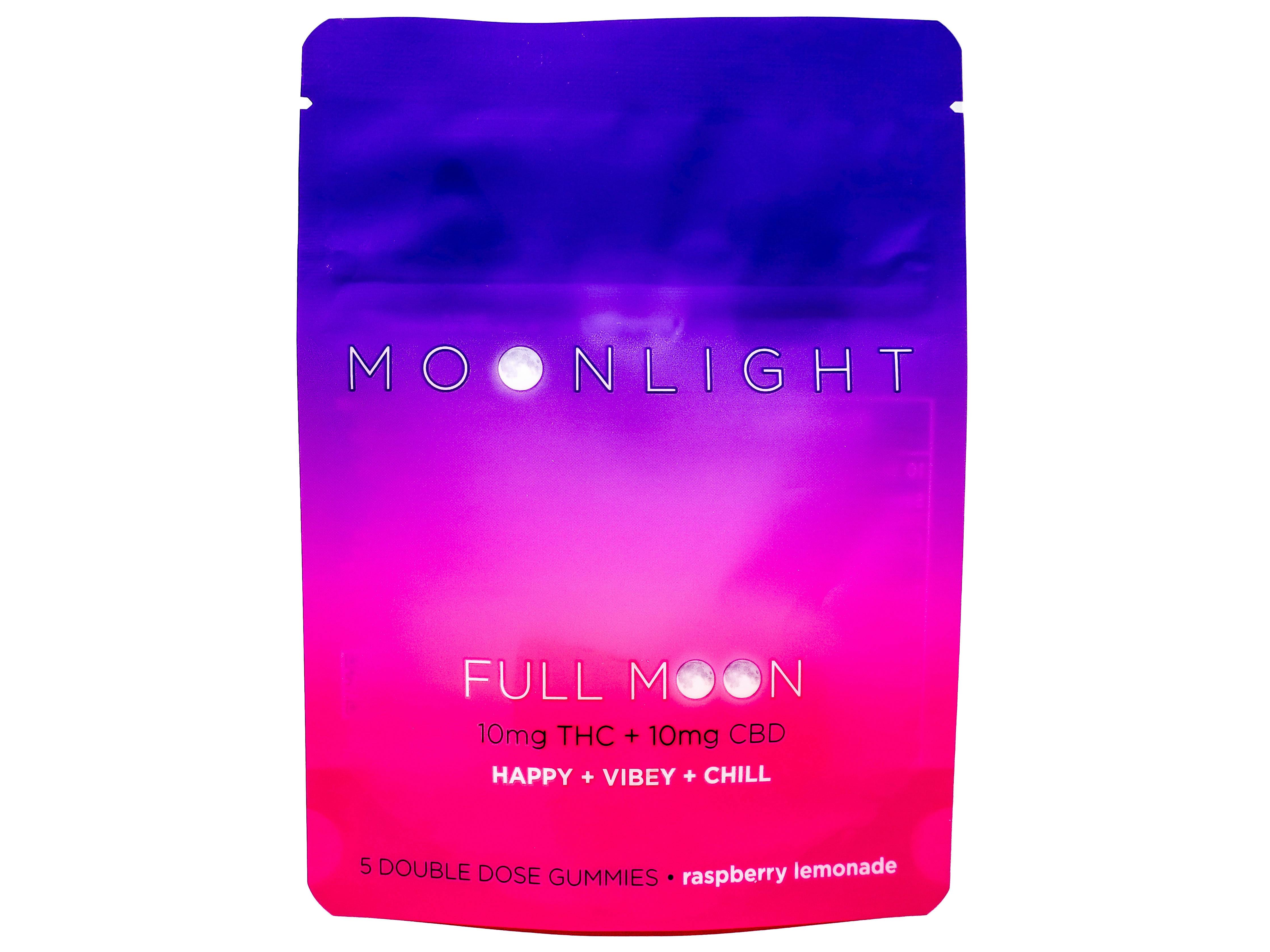 MLC Raspberry Lemonade Full Moon Gummy 50mg THC + 50mg CBD 4318970858