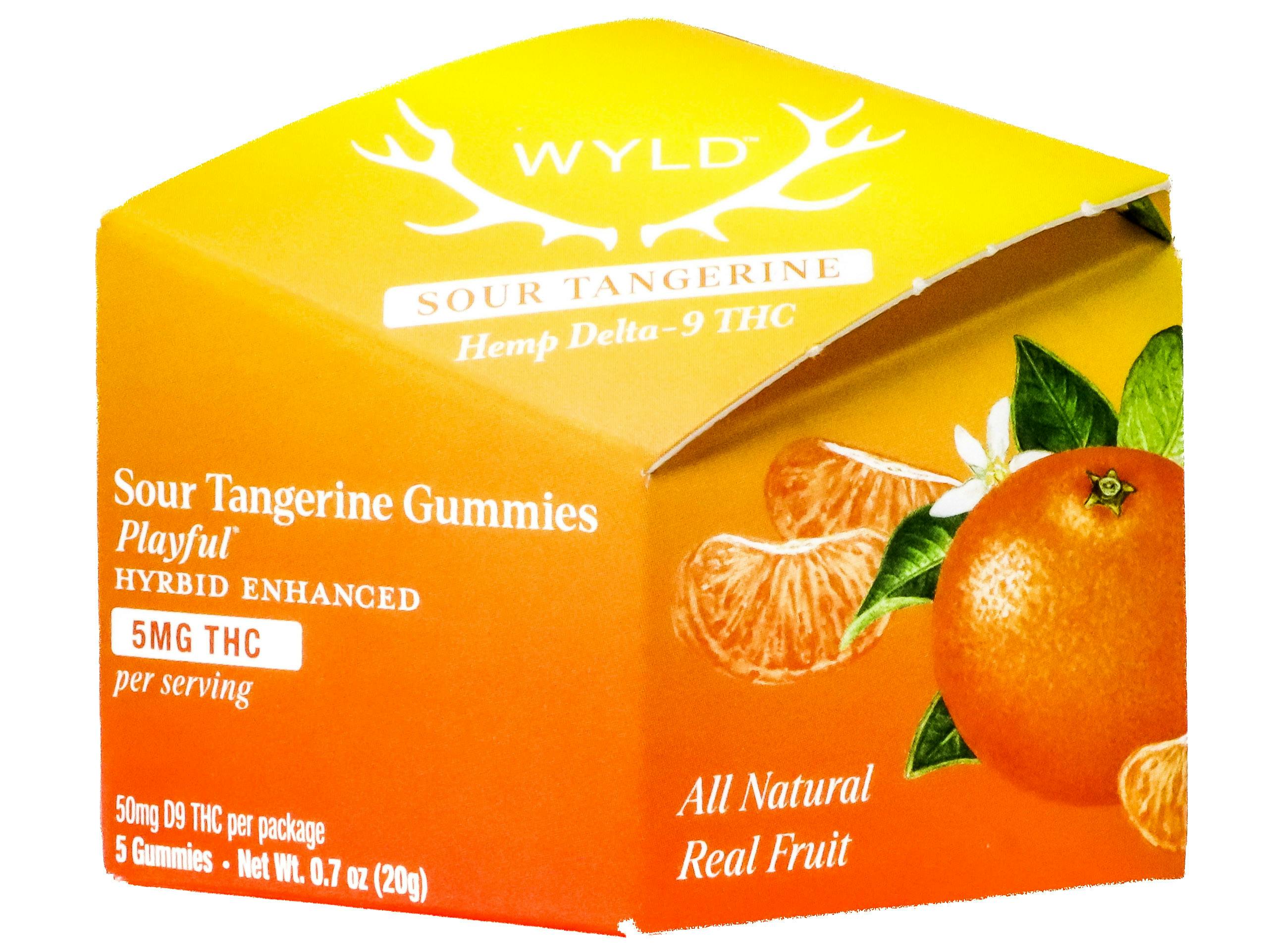 WLD Sour Tangerine Hybrid Gummy 50mg THC 5997881458