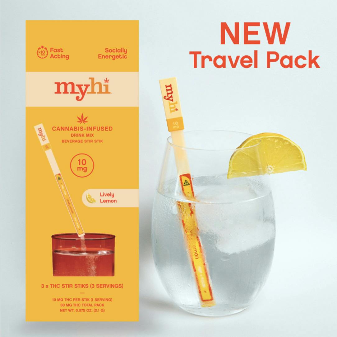 Lively Lemon | 30mg 3pk Beverage Enhancing Stir "Stiks"