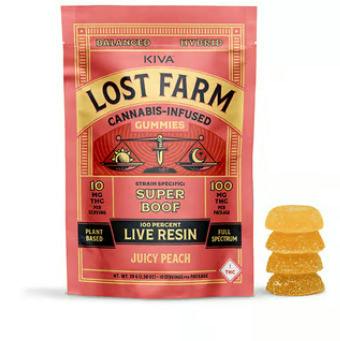 Lost Farm Gummies Raspberry x Wedding Cake 100mg Resin 10 Pack