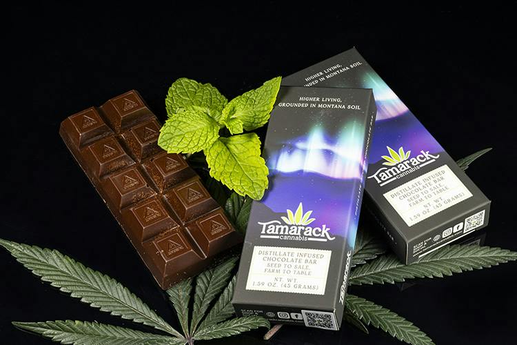 *MEDICAL ONLY* THC - Mint Dark Chocolate Bar