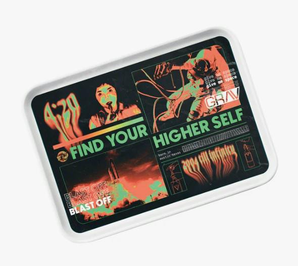 Rolling Accessories - - Rolling Tray - GRAV Blast off $14