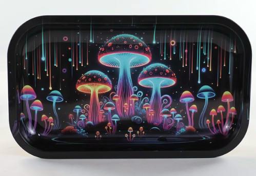 Rolling Accessories - - Rolling Tray - Mushroom Forest $10