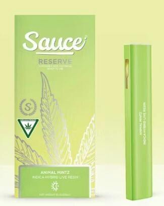 Animal Mints | Disposable | 1g | Live Resin | Sauce Reserve cannabis product