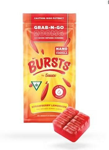 Strawberry Lemonade | Grab-N-Go | 200mg | 2 x 100mg | Bursts by Sauce
