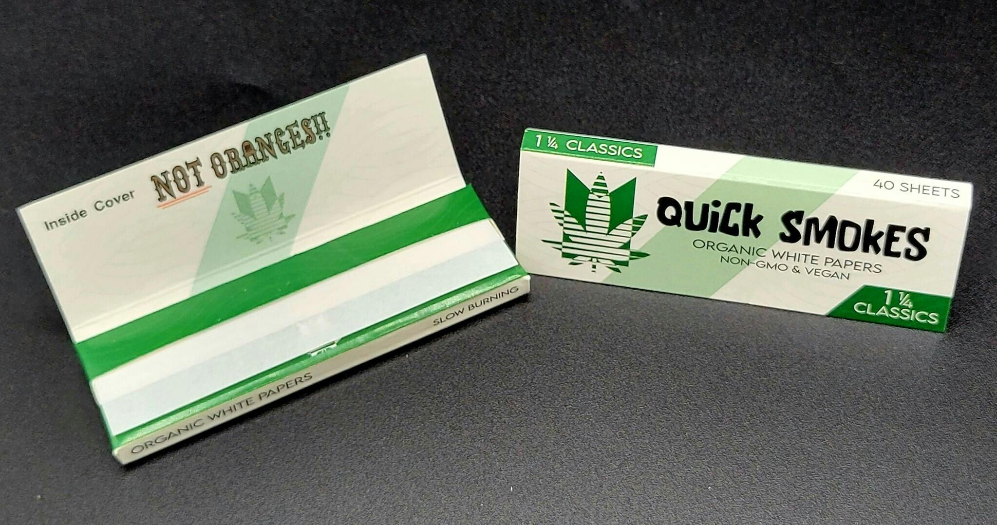 Quick Smokes 1 1/4 Classics Organic White Rolling Papers