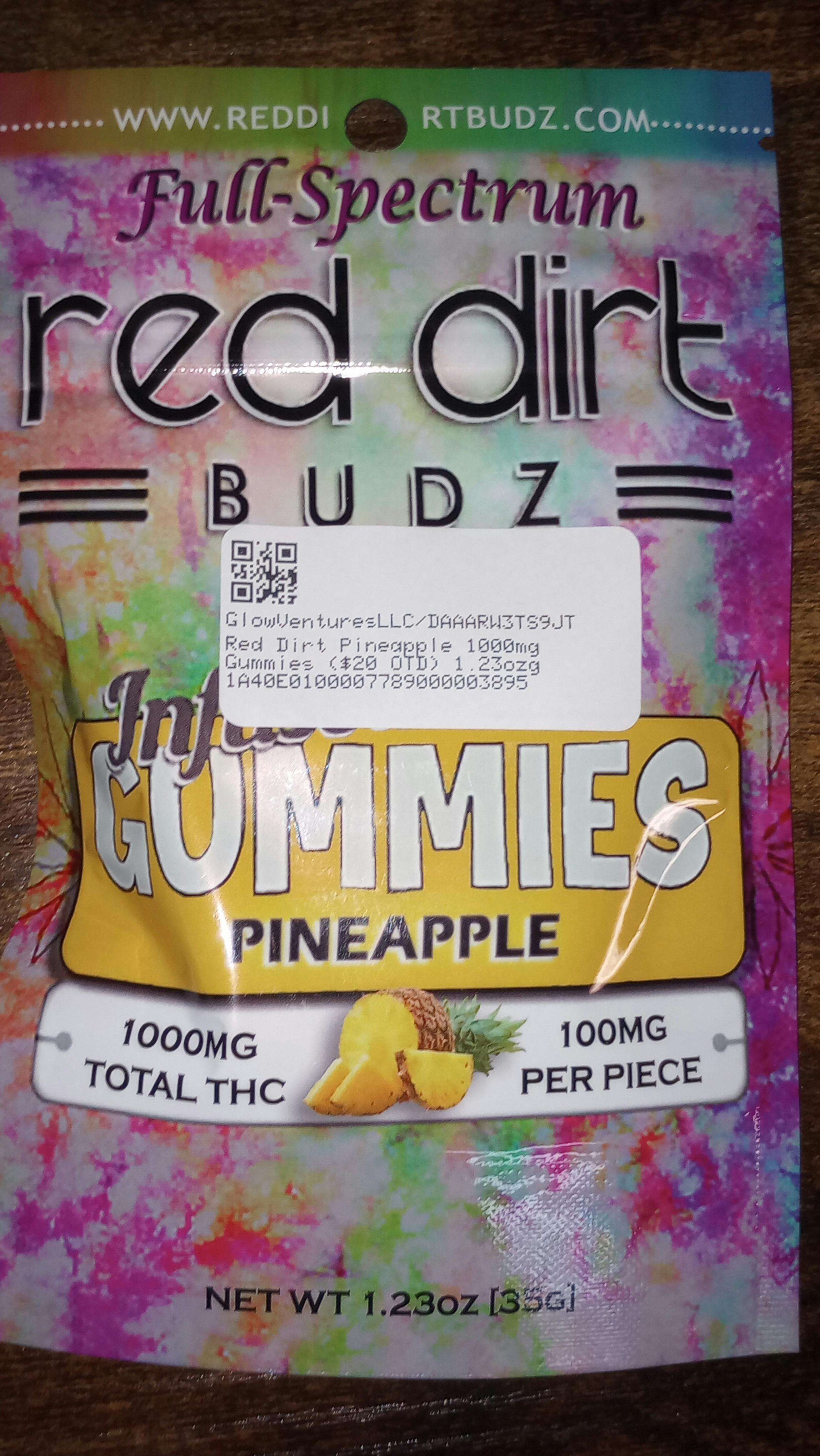 Red Raspberry - 1000mg Red Dirt Gummies | Gummies | 10pk | 100mg/ea