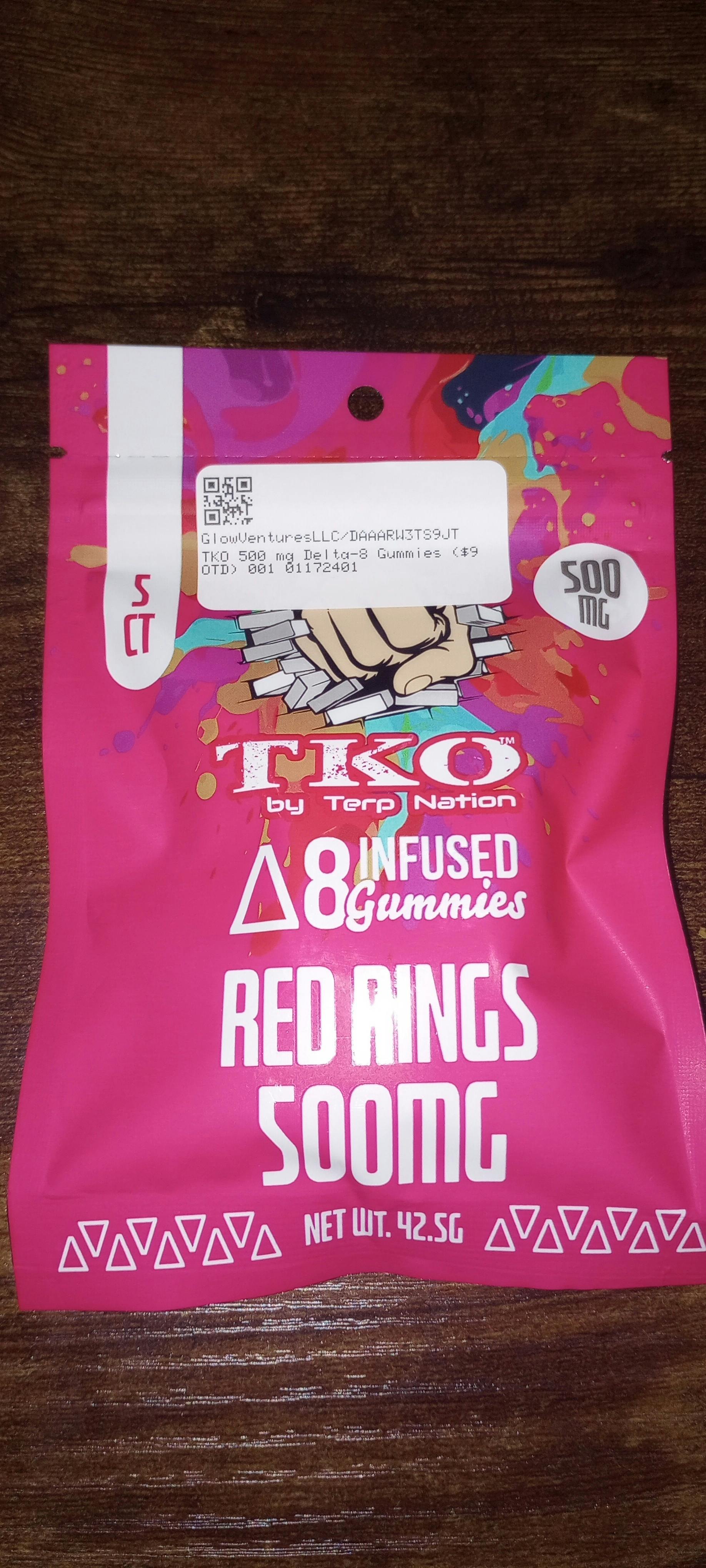TKO 500 mg Delta-8 Gummies ($9 OTD)