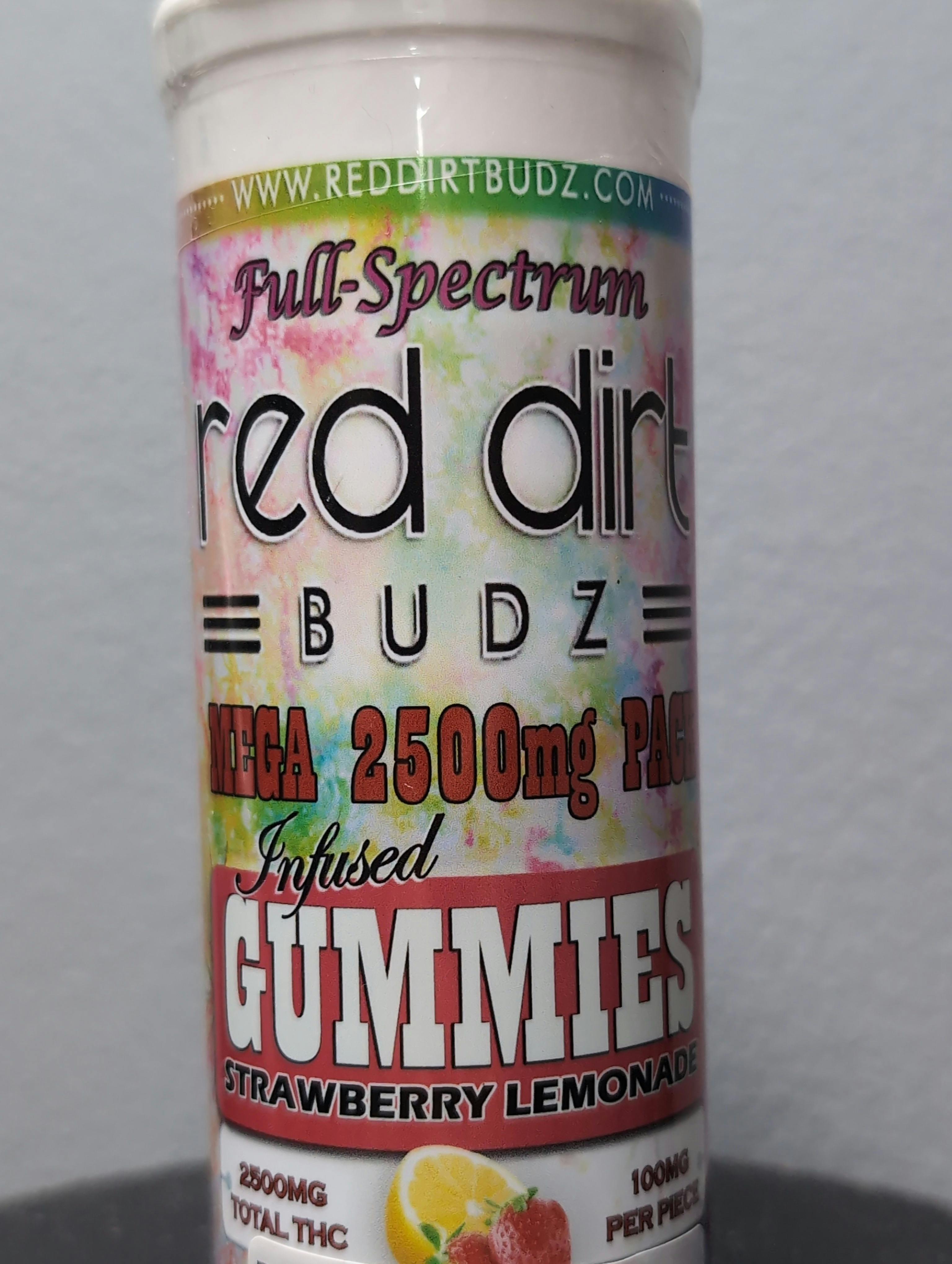 Red Dirt 2500mg Full Spectrum Gummies Strawberry Lemonade ($25 OTD)