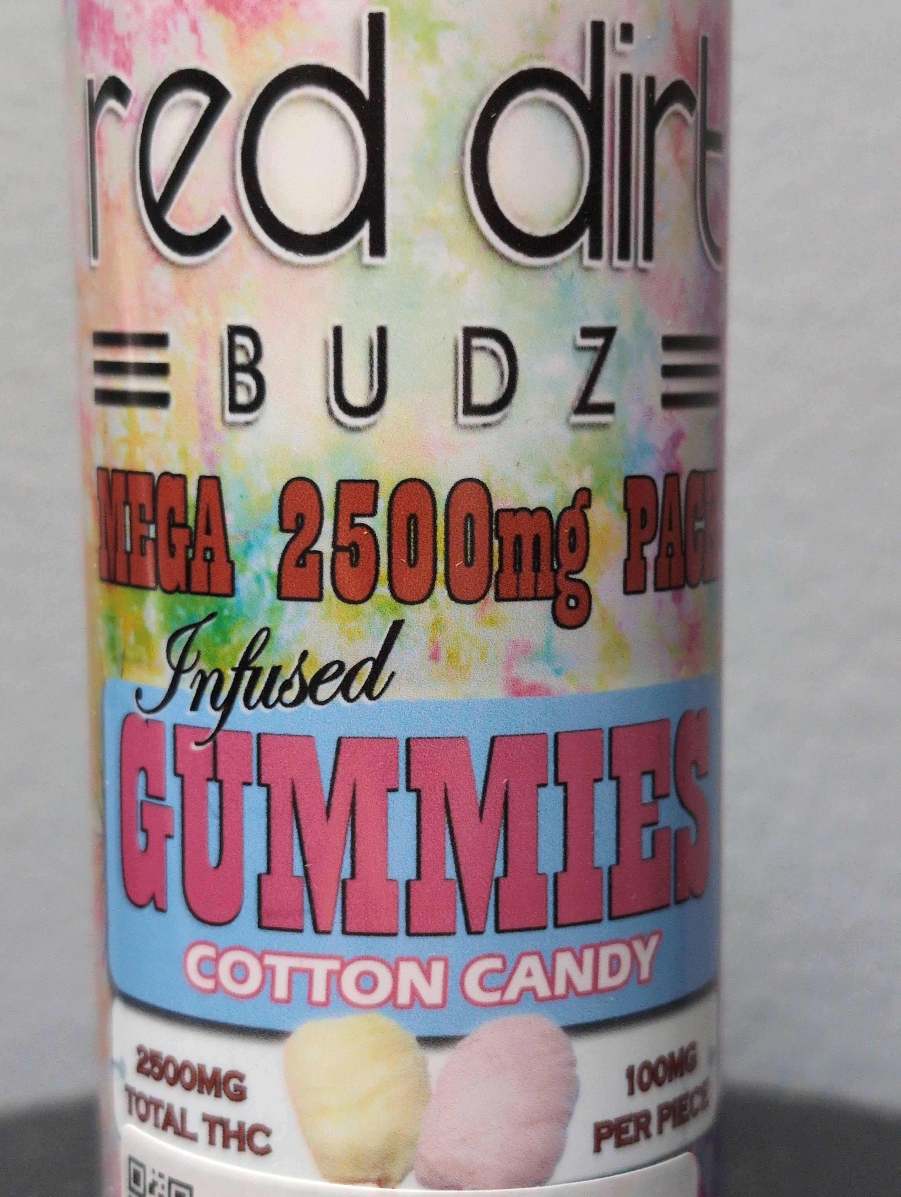 Red Dirt 2500mg Full Spectrum Gummies Cotton Candy ($25 OTD)