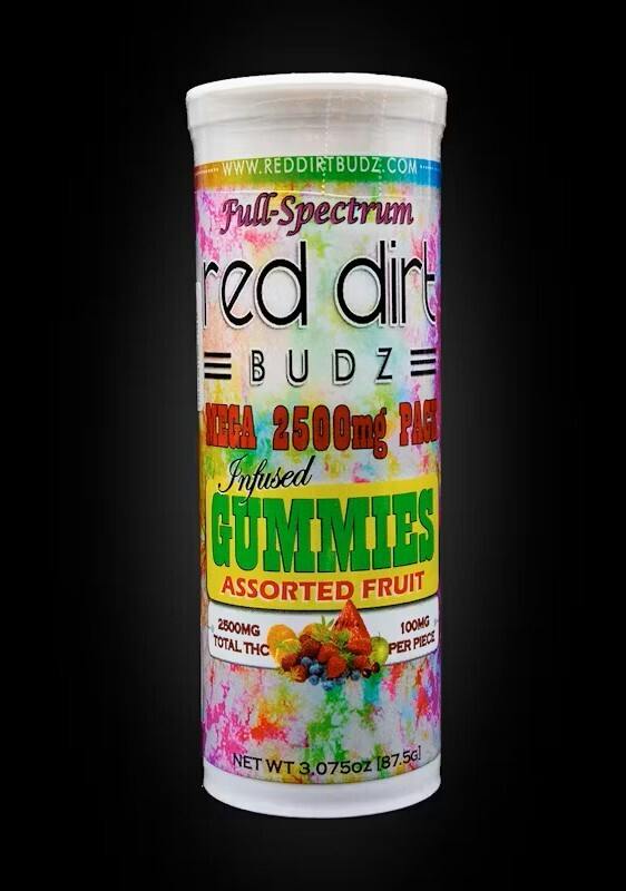 Red Dirt 2500mg Full Spectrum Gummies Orange ($25 OTD)