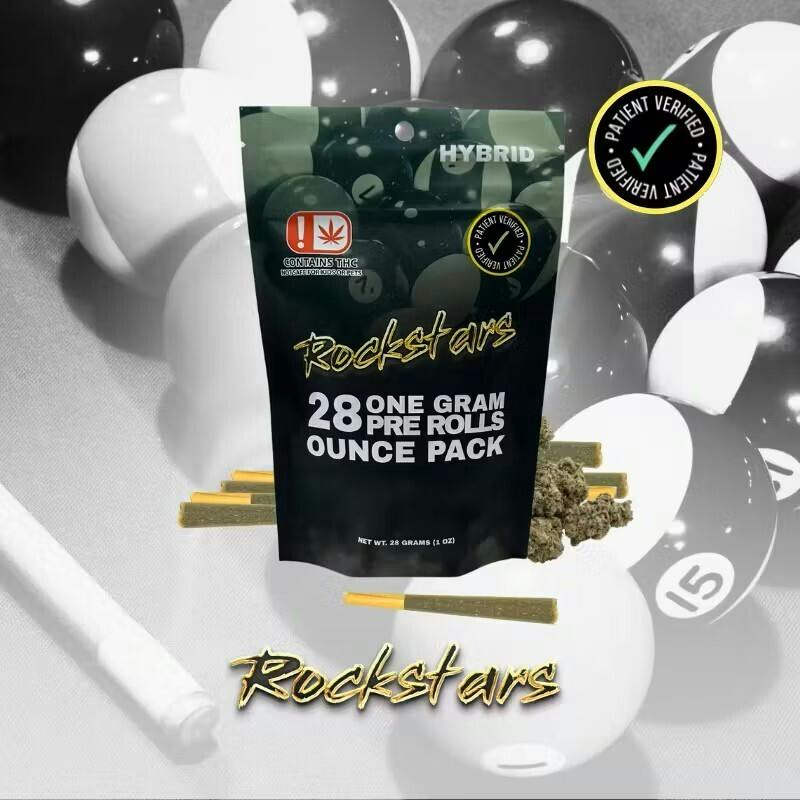 Rockstars 28g Preroll Pack GSC (H) ($20 Tax Incl.)