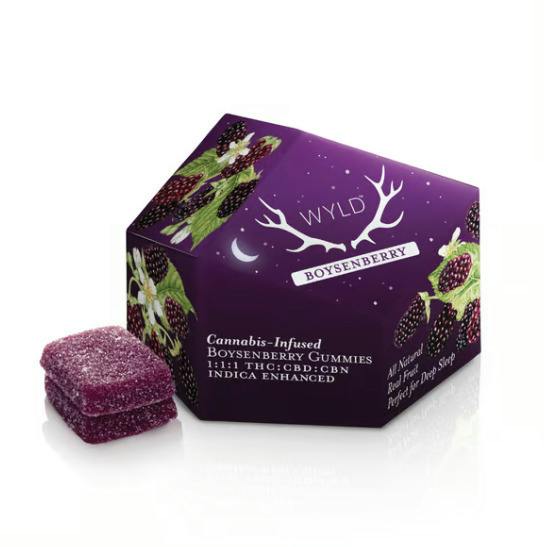 Boysenberry 1:1:1 CBD:CBN + Indica Enhanced Gummies 10pk - 1076607