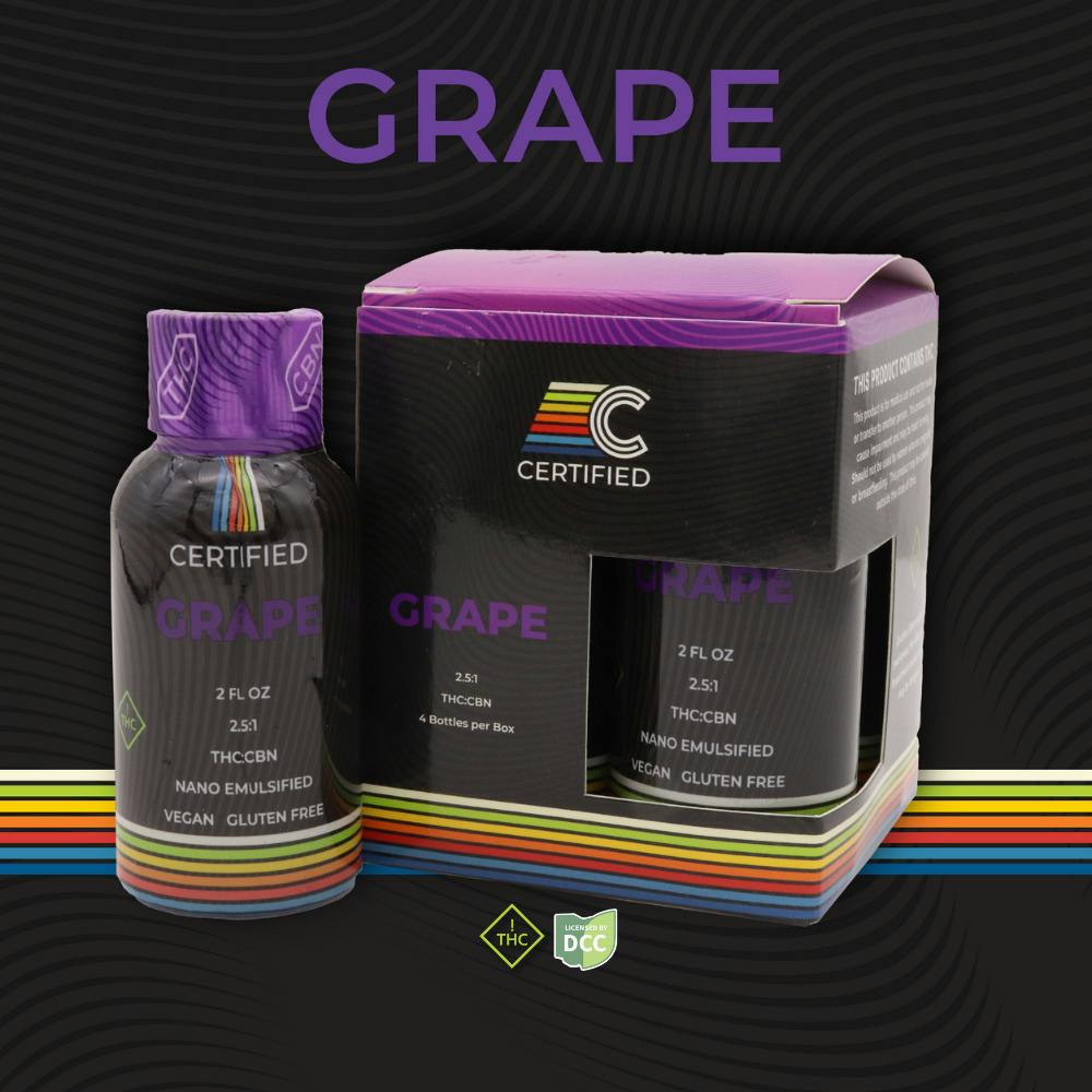 Grape 2oz Shot Drinks [2:1 THC:CBN] 4pk - 1140506 at Trulieve Beavercreek Dispensary