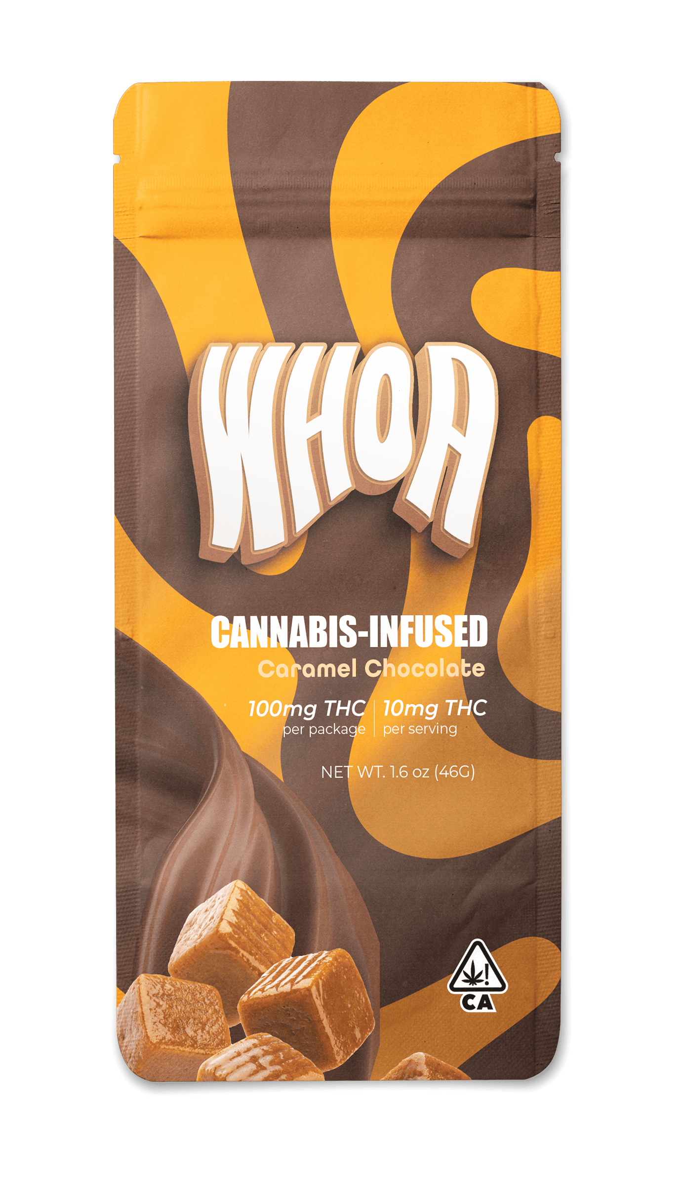 CARAMEL CHOCOLATE BAR 100MG