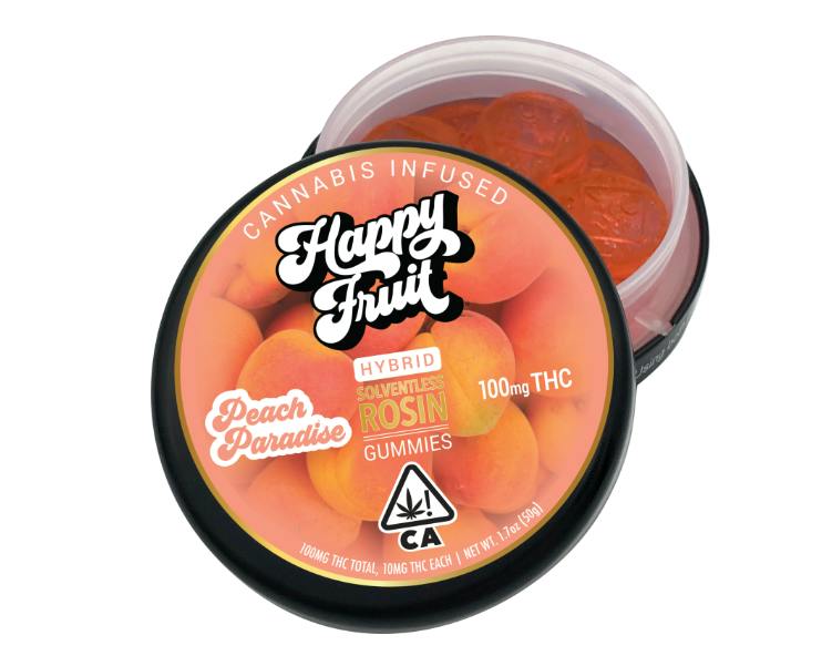 PEACH PARADISE ROSIN GUMMIES 100MG
