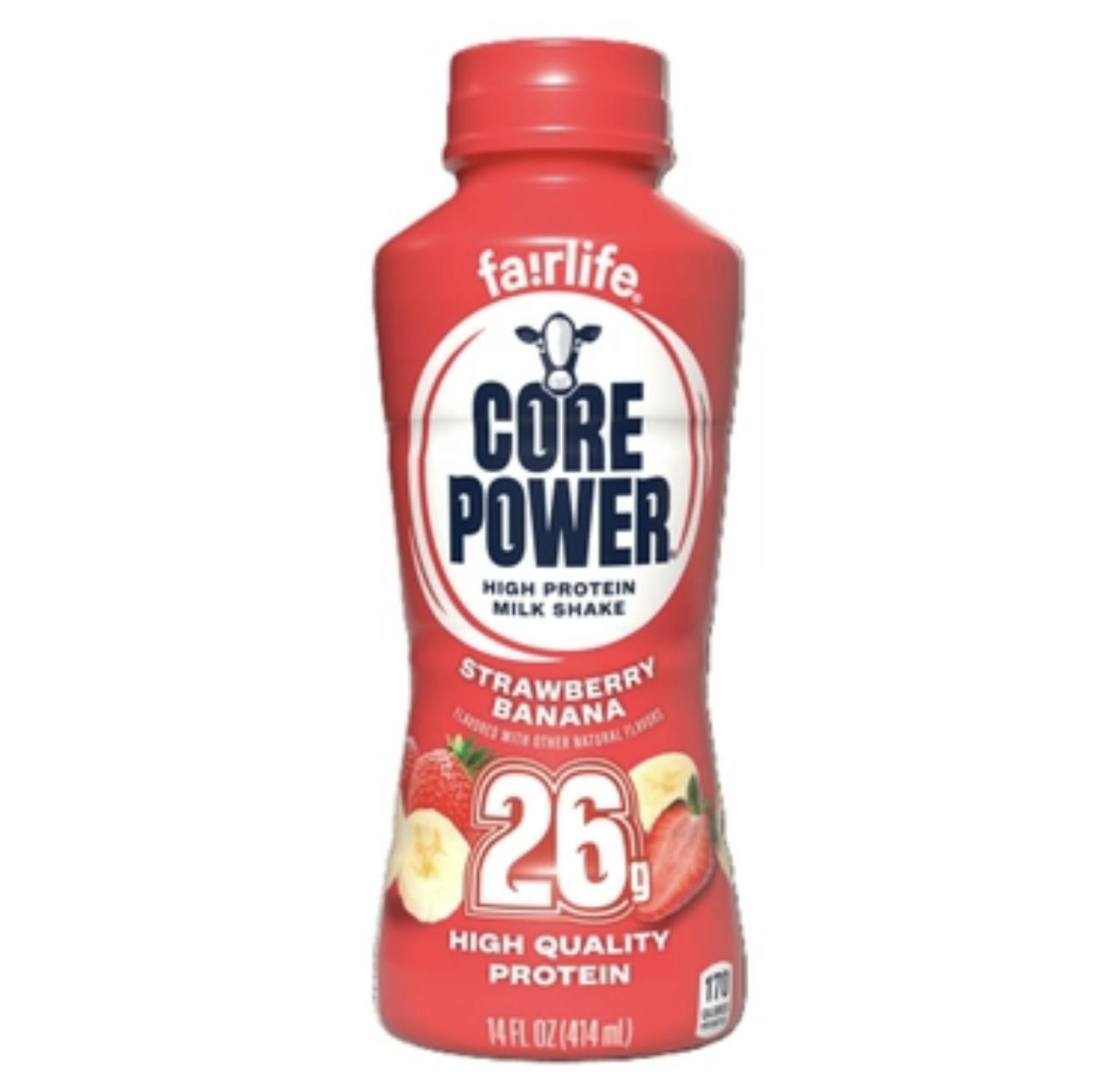 Core Power Protein Strawberry Banana 26g, 14 oz bottles