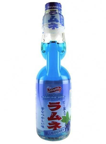 Shirakiku Ramune Blueberry Drink