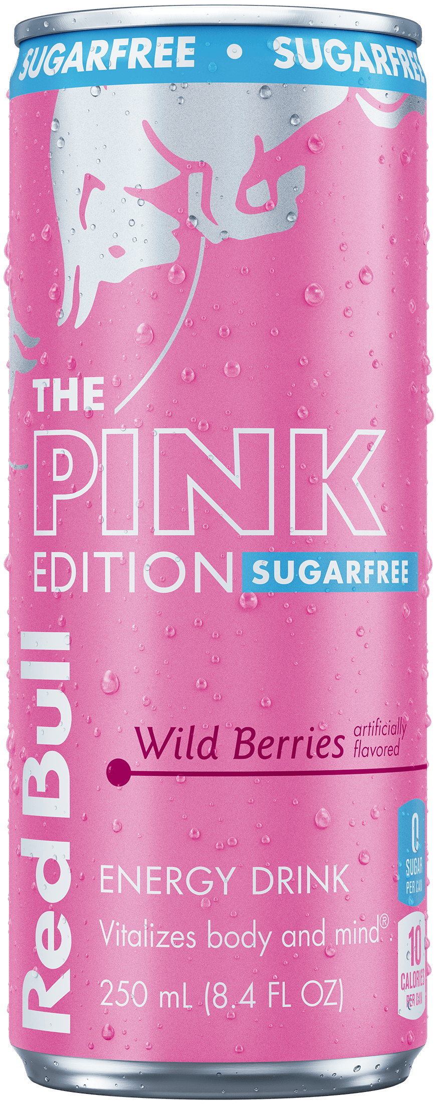 Red Bull Sugar Free Pink Wild Berries Energy Drink 8.4 fl oz