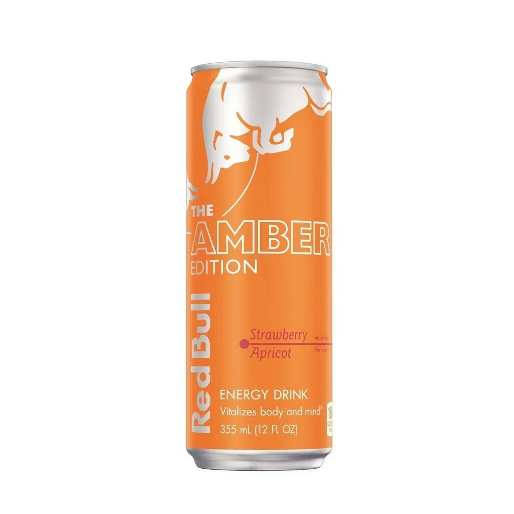 Red Bull Amber Strawberry Apricot Energy Drink 12 fl oz