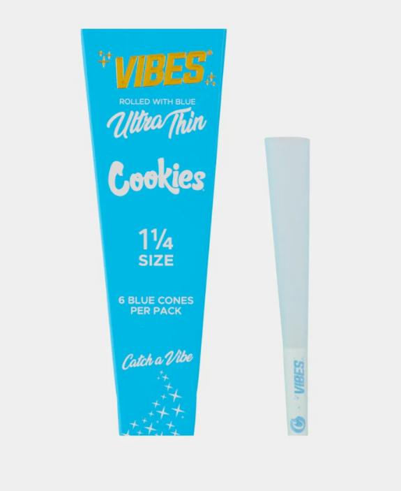BLUE ULTRA THIN 1.25 CONES 6PK