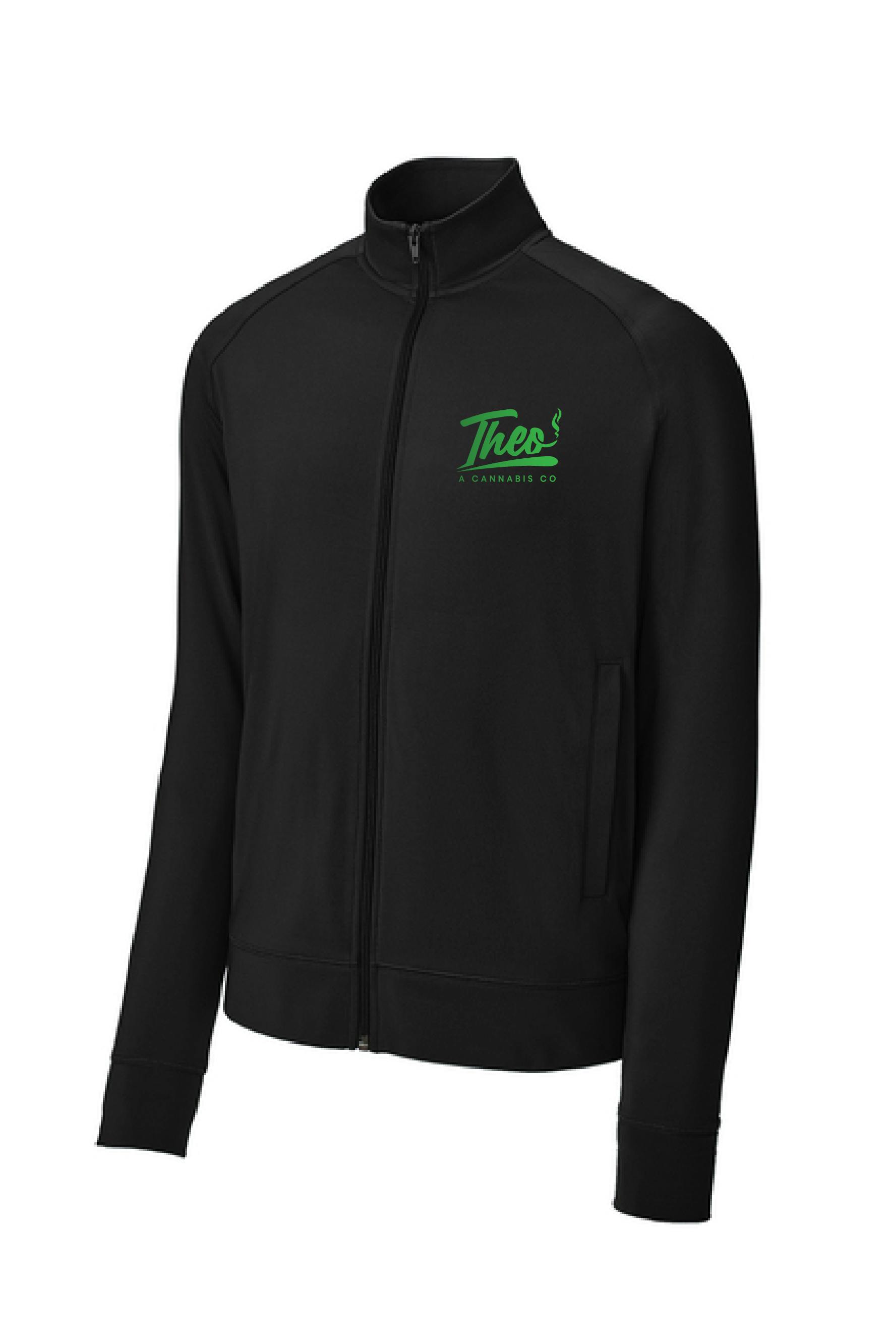 BLACK SPORT JACKET W/GREEN LOGO