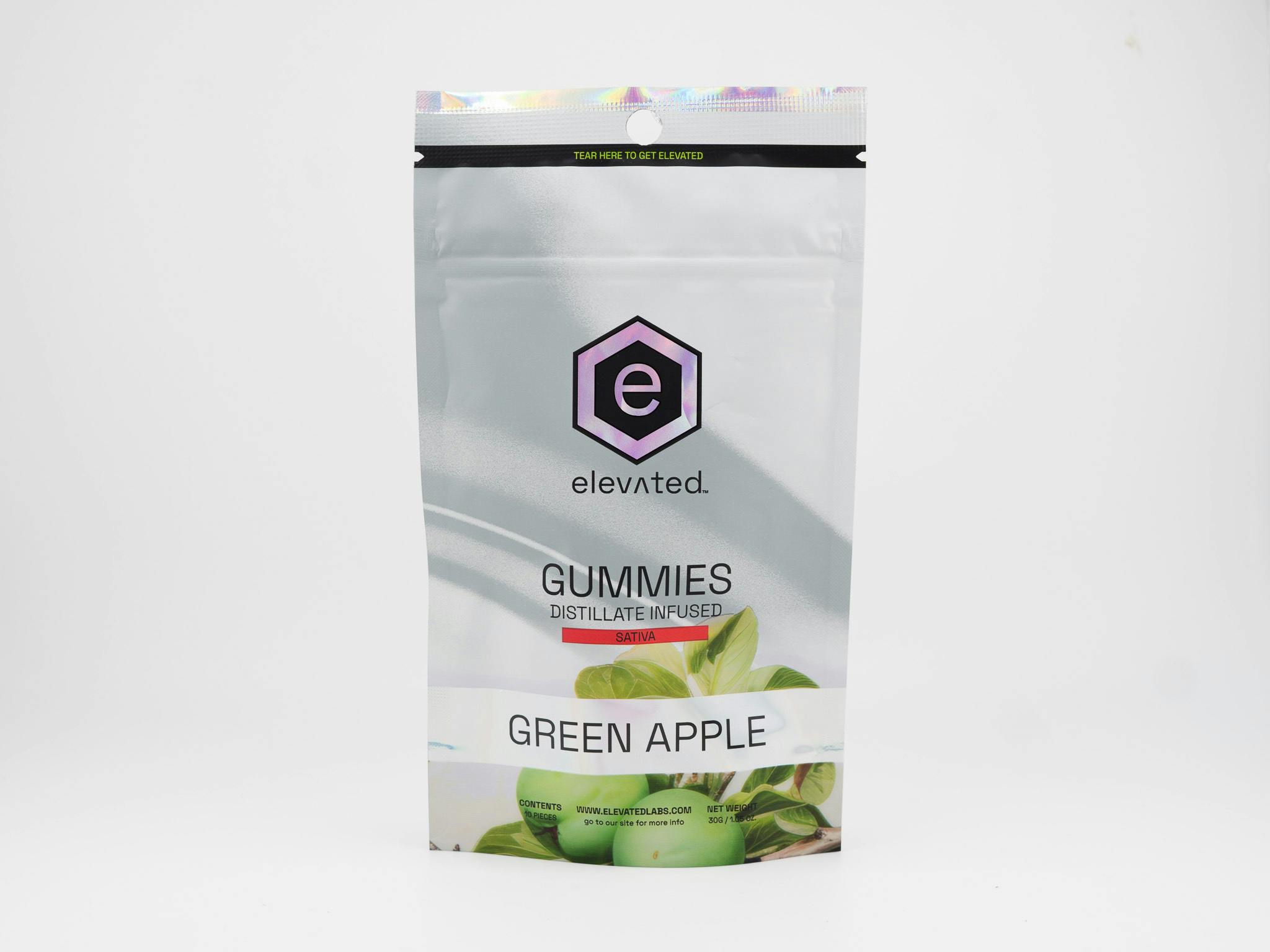 Elevated Green Apple (S) 500mg Gummies MED ONLY