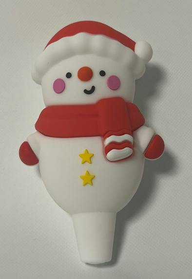 Bamboo Blaze - Silicone Christmas Pipe - Snowman