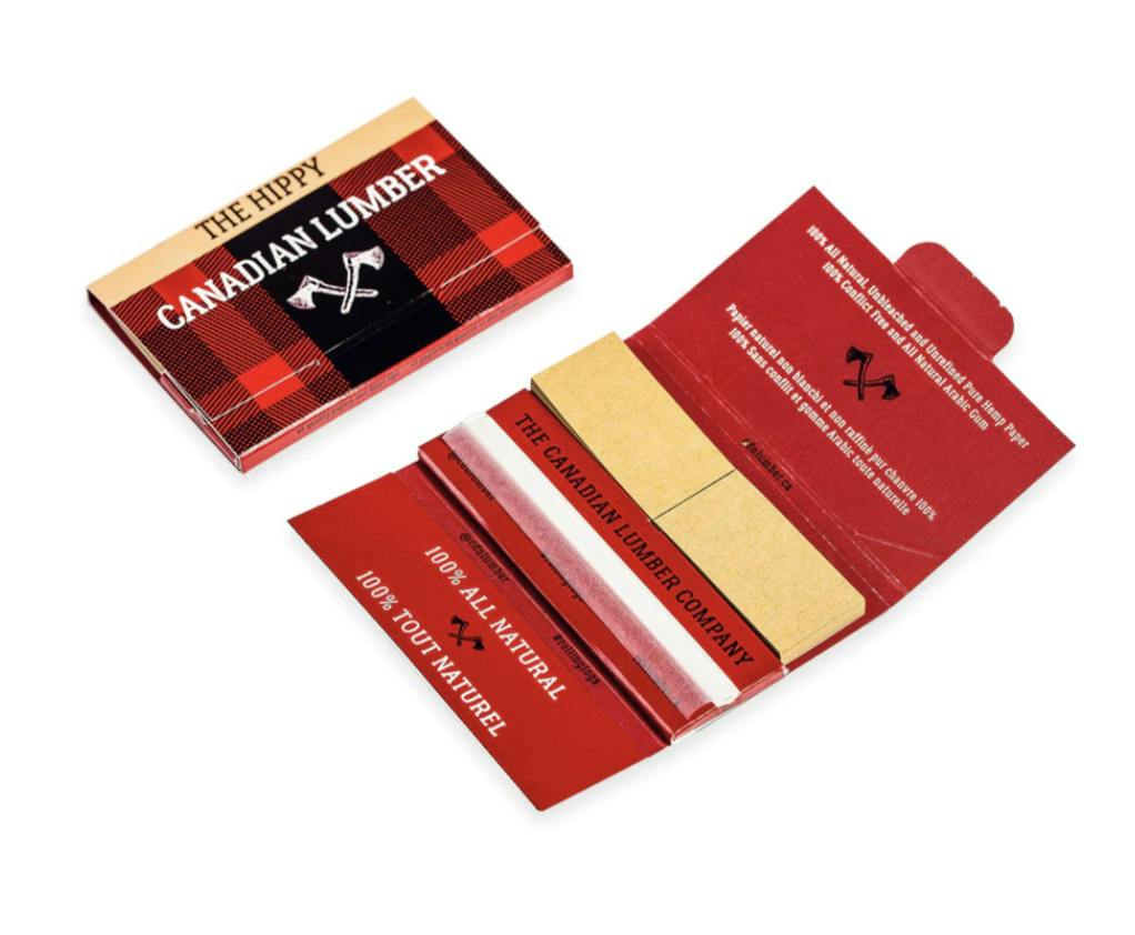 Hippy Unbleached 1.25" Rolling Papers With Tips