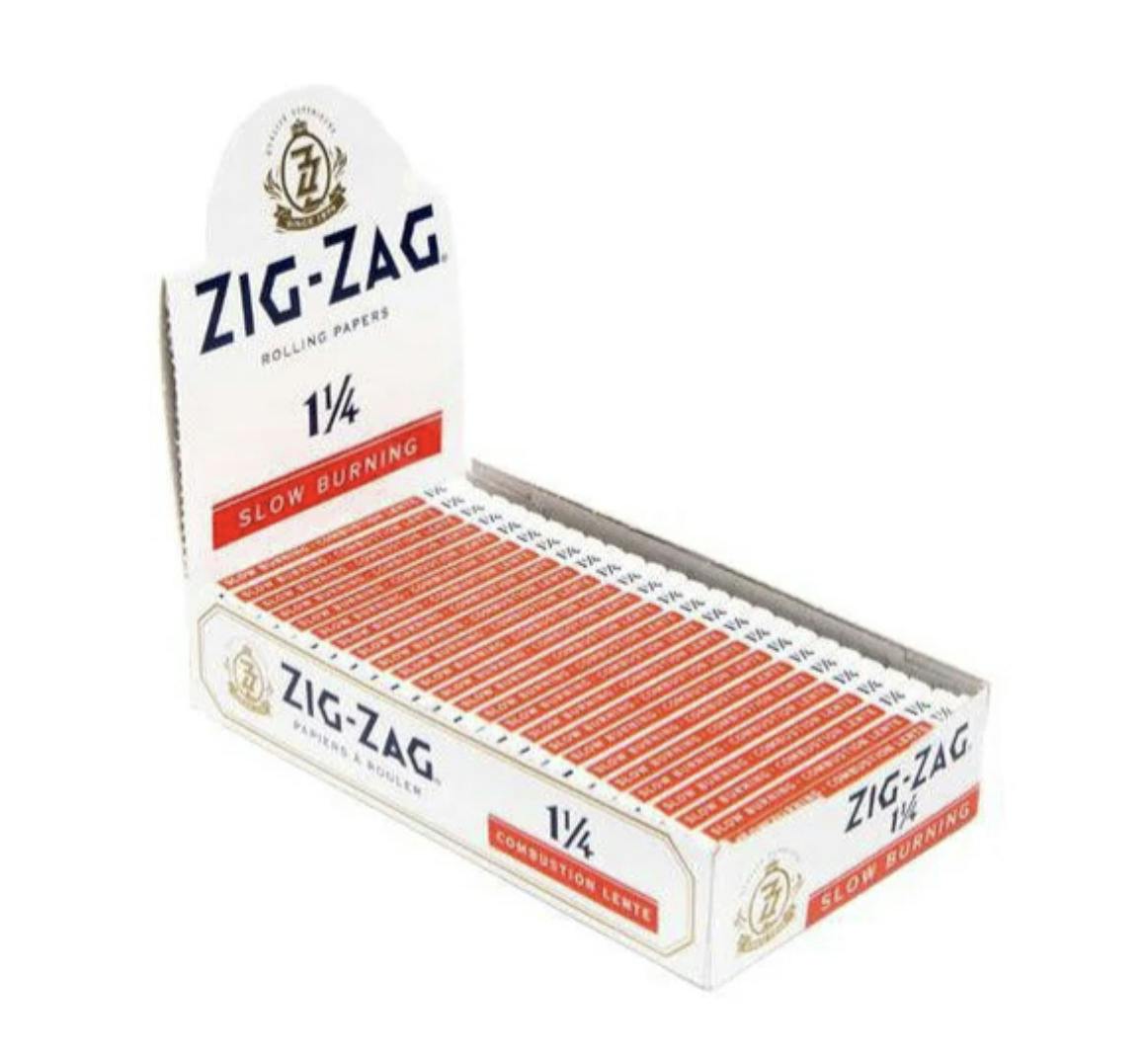 Zig Zag 1 1/4 White Slow Burning 50pck