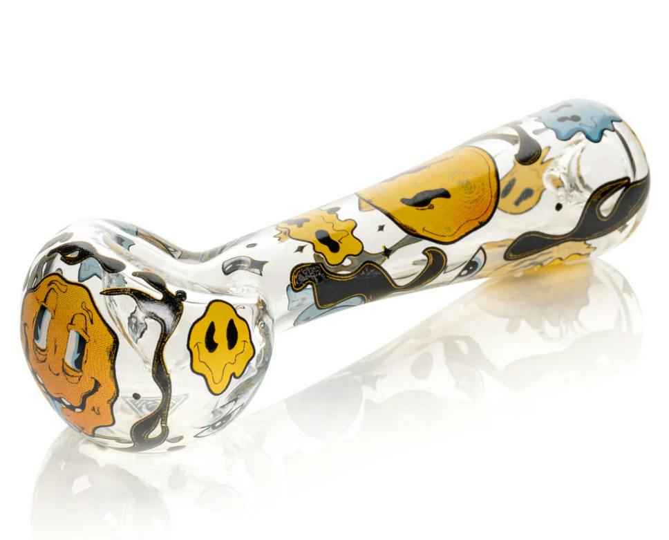 Redeye Glass Smiley Face Pipe 4.5"
