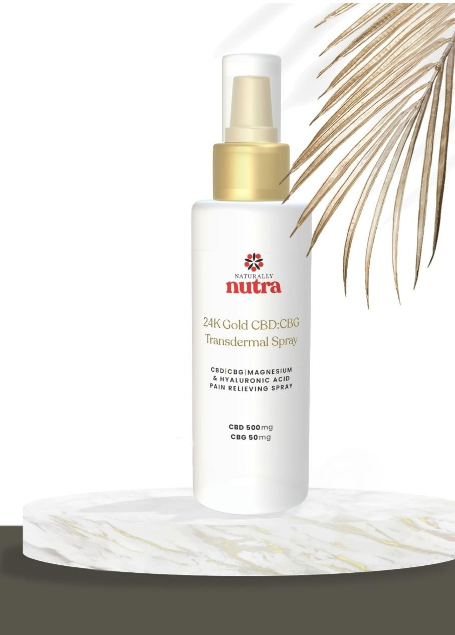 24K Gold CBD:CBG Transdermal Spray