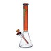 14" Hoss Glass Coloured Neck Dab Rig (Amber) BONG