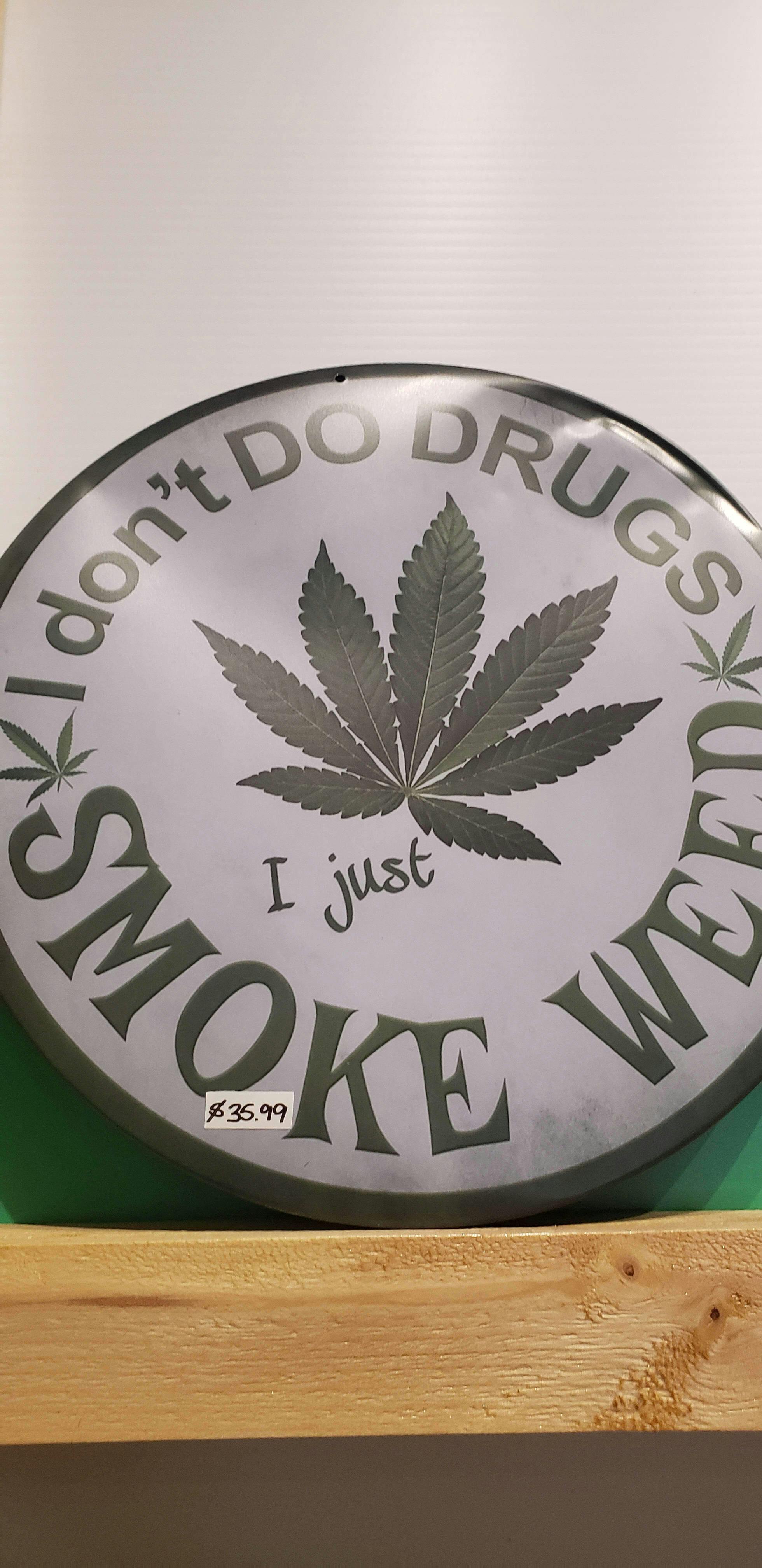 circle metal sign