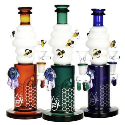 Pulsar 9.5" Killer Bee Rig w/Disc Perc Bong